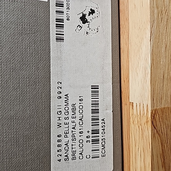 Alexander Mcqueen Sandal Pelle S.Gomma Calico 161 Heels - Picture 11 of 13